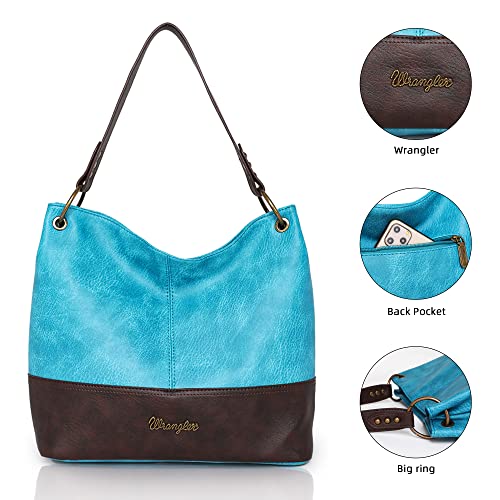 Wrangler Hobo Bags for Women Leather Tote Bag Shoulder Bag
