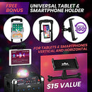 Karaoke Machine for Kids & Adults Wireless Microphone Speaker with Disco Ball