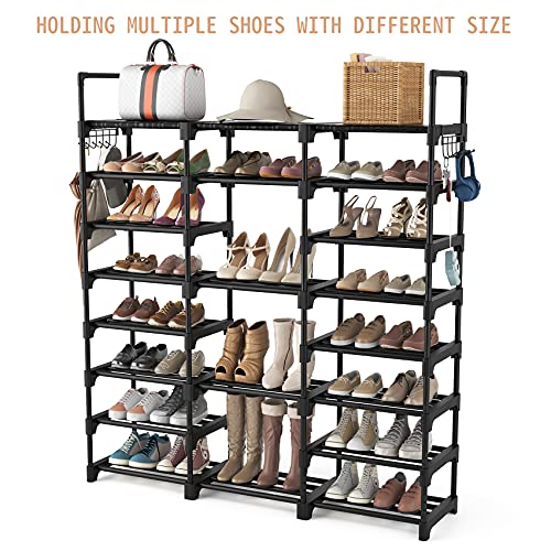 Shoe Organizer 8 Tiers Shoe Rack 36-42 Pairs Shoe and Boots Durable Metal