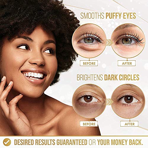 24K Gold Eye Mask– 20 Pairs - Puffy Eyes and Dark Circles Treatments