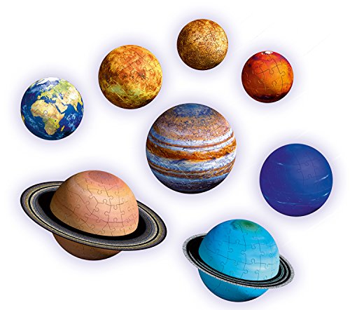 3D Puzzle Solar System, Multicolor