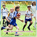 Jerify 20 Pcs Composite Leather Footballs Official Size Composite Leather Balls Composite Leather Inflatable Footballs with Pump Indoor Outdoor Footballs Bulk for Training and Recreational Play