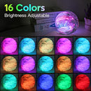 Moon Lamp Galaxy Lamp 5.9 inch 16 Colors LED 3D Moon Light Lava Lamp