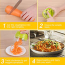 Handheld Spiralizer Vegetable Slicer, Adoric 4 in 1 Heavy Duty Veggie Spiral Cutter