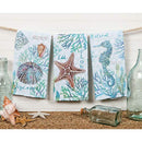 Designs Set of 3 Beachcomber Dual Purpose Terry Kitchen Towels