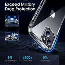 Crystal Clear for iPhone 14 Case & iPhone 13 Case, [Not Yellowing] [Military Grade Drop