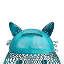 Cat Coin Box Piggy Bank Animal Ornament Iron Art Handcrafts