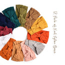 12 Pack Baby Nylon Headbands Hairbands Hair Bow Elastics Handmade Hair Accessories