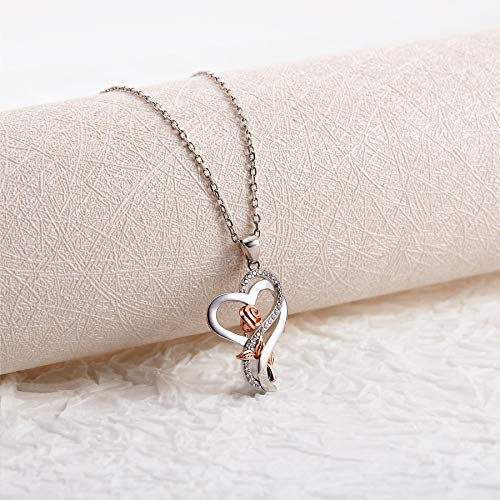 Heart Necklaces for Women,Birthday Valentines Day Jewelry Gifts for Girlfriend Wife Her