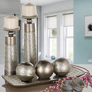 Dublin Decorative Tray and Orbs Balls Set - Centerpiece Bowl with Balls Decorations