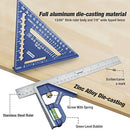 Square and Combination Square Tool Set, 7 IN. Aluminum Alloy Square Ruler Combo