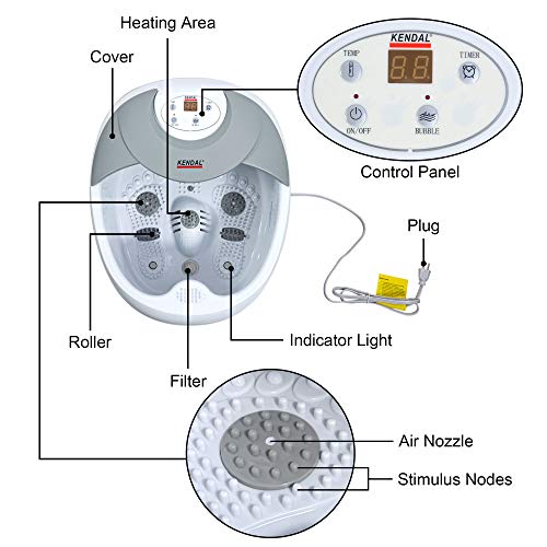 All in one Large Foot Spa Bath Massager W/Heat, Digital time and Temperature Control