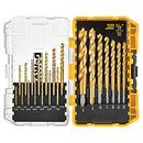 DEWALT Titanium Drill Bit Set, Pilot Point, 21-Piece (DW1361)