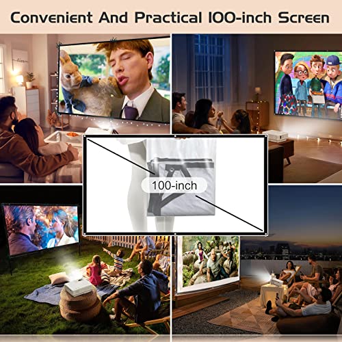 Latest Upgrade 7500Lumens Mini Projector for Outdoor Movies, Full HD 1080P 170" Display