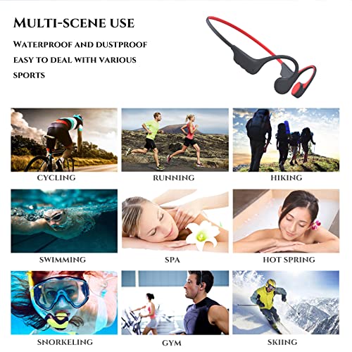 Waterproof Bone Conduction Bluetooth Headphones Ultralight Swimming Headphones