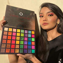 EXOTIC FLAVORS Eyeshadow Palette+15 PCS Eye Brushes Makeup Set 48 Colors