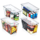 Plastic Storage Bins with Lids – Perfect Kitchen Organization or Pantry Storage