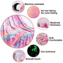Glow in The Dark Blanket Unicorns Gifts for Girls,Valentines Day Gifts for Kids,Girl Toys
