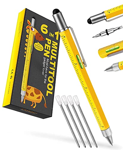 Gifts for Men Dad,Multitool Pen Construction Tools Multi,Cool Pen Tool Gadget for Men