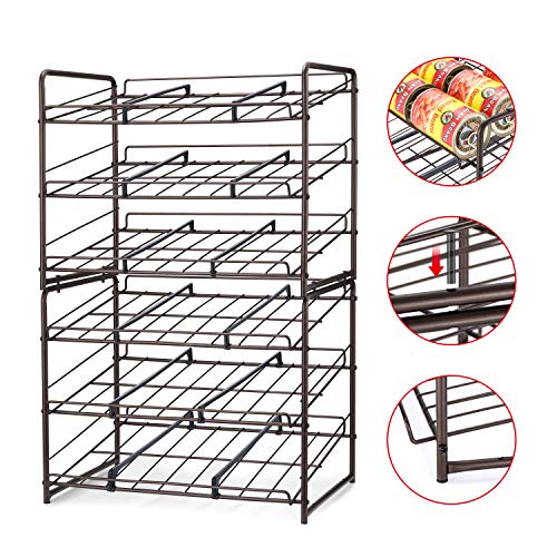 Simple Trending Can Rack Organizer, Stackable Can Storage Dispenser
