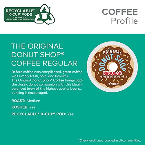 The Original Donut Shop Keurig Single-Serve K-Cup Pods, Regular Medium Roast Coffee