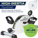 Under Desk Bike Pedal Exerciser - Portable Foot Exercise Cycle for Sitting with LCD Display