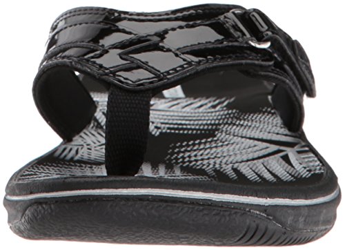 Women's Breeze Sea Flip-Flop, Black Synthetic Patent