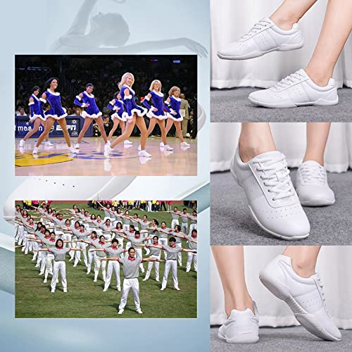 Cheer Shoes for Women White Cheerleading Shoe for Girls Sport Walking Competition