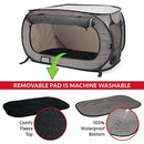 SportPet Designs Large Pop Open Kennel, Portable Cat Cage Kennel, Waterproof Pet bed, Carrier Collection