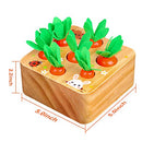 Carrot Harvest Game Wooden Toy for Baby Boys and Girls 1 2 3 Year Old, Educational