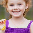 Gold Disc Initial Necklaces for Girls Women, 14K Gold Filled Handmade Personalized