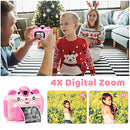 Instant Print Digital Camera for Kids, Toddler Camera with Zero Ink Print Paper, 20MP