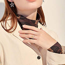 Sterling Silver Fidget Rings for Women Adjustable Open Ring Sunflower