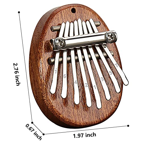 REGIS Kalimba 8 Key exquisite Finger Thumb Piano Marimba Musical good accessory Pendant Gif (Bronze)