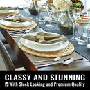 48-Piece Silverware Set with Steak Knives for 8, Stainless Steel Flatware Cutlery Set
