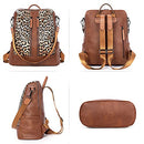 Backpack Purse Leather Fashion Travel Casual Detachable Shoulder Bag