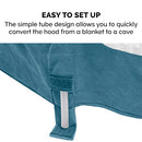 Cooling Gel Foam Pet Bed for Dogs and Cats - Sherpa and Suede Snuggery Blanket