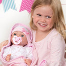 16 inch Realistic Newborn Baby Doll with Doll Accessories and Certificate of Adoption