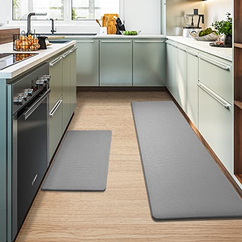 2 Piece Kitchen Runner Rug Kitchen Floor Mat Non Skid Waterproof