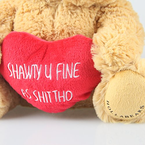 Authentic Teddy Bear - Funny Valentine's Day Plush Gift for The Girlfriend, Wife, Boyfriend