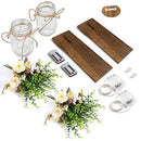 Rustic Wall Sconces Mason Jar Sconces Handmade Wall Art Hanging Design with Remote Control