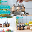 Eggbears 3-in-1 Cook, Store and Serve Egg Holder, Bear-Shaped Boiled Egg Cooker