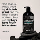 Charcoal Body Wash for Men - Moisturizing Men’s Bodywash with Coconut Oil