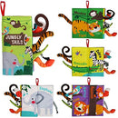 Baby Books Toys, Touch and Feel Crinkle Cloth Books for Babies, Infants & Toddler