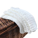 Muslin Burp Cloths 4 Pack Large 20" by 10" 100% Cotton 6 Layers Extra Absorbent and Soft