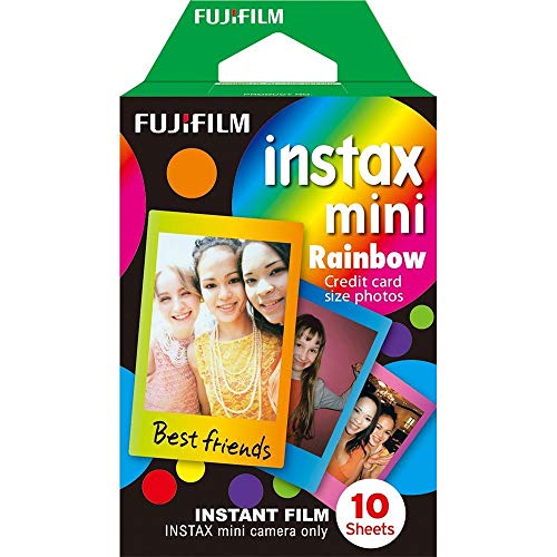 Instax Mini Instant Rainbow Film, 10 Sheets, 3 Value Set