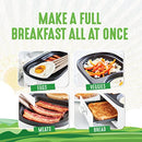 Breakfast Maker, Healthy Ceramic Nonstick Dual Griddles for Eggs Meat and Pancakes