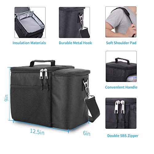 Insulated Lunch Box and Cooler Bag for Men, Women, Kids