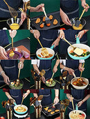 37 Pieces Kitchen Utensils Set with Titanium Gold Plating, Kitchen Gadgets Tool Set