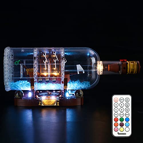 Led Lighting Kit for Ship in a Bottle - Compatible with Lego Building Blocks Model